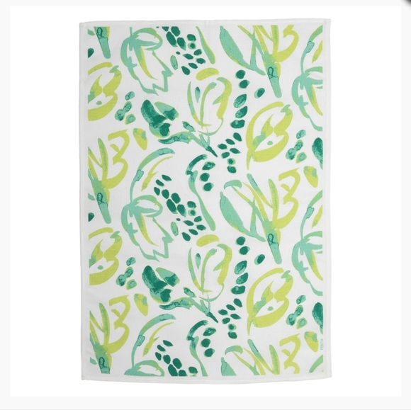 Pentik Mibt Green/ White Kitchen Tea Towel - Picture 1 of 5